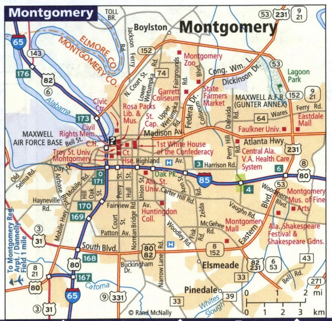 Map of Montgomery