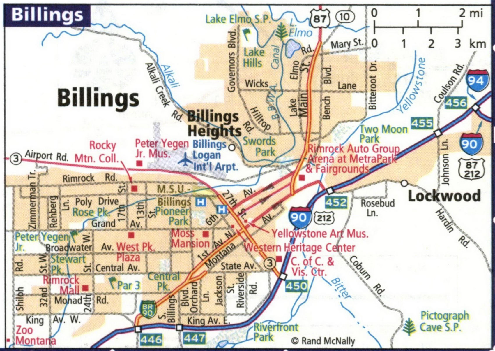 Map of Billings