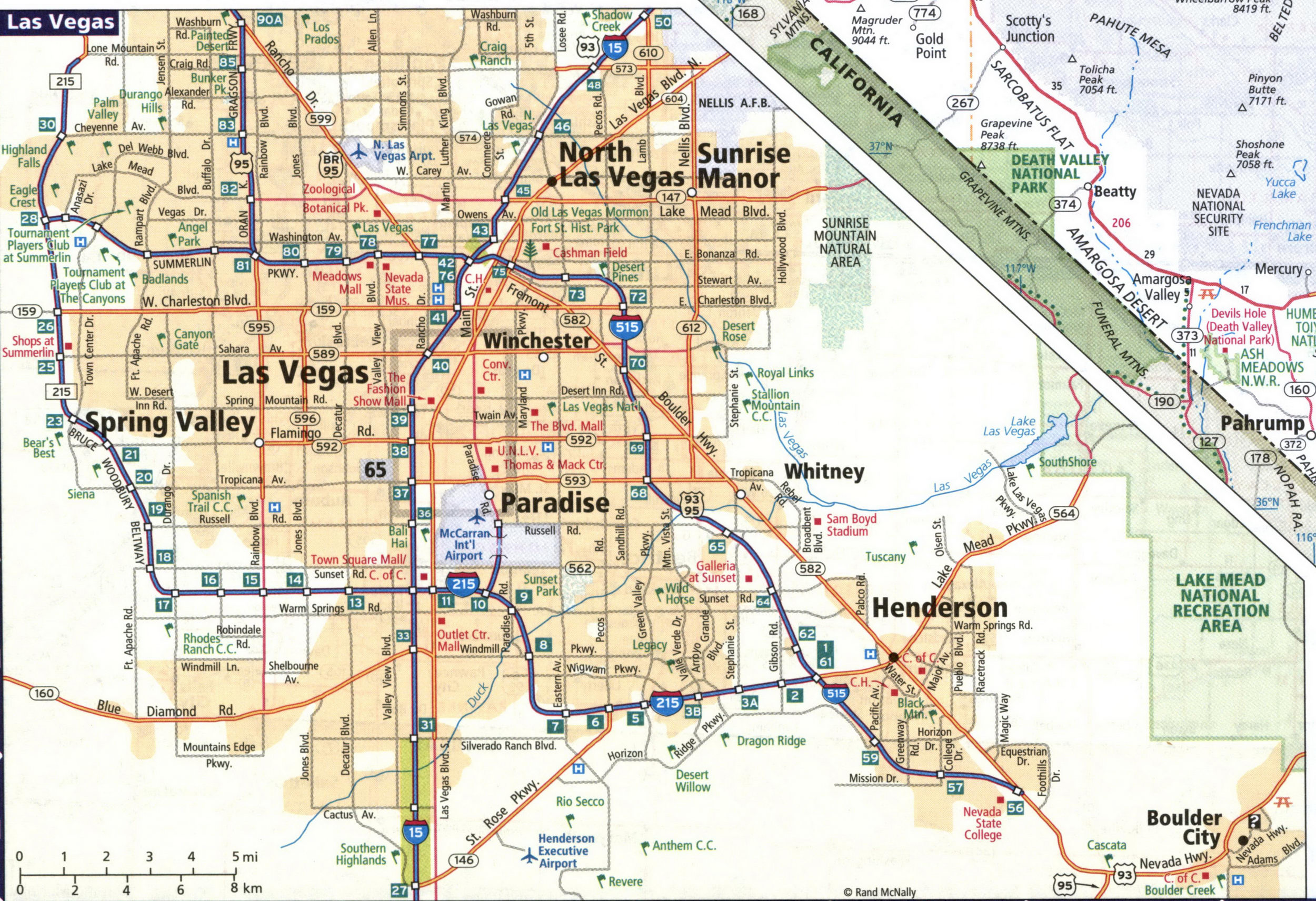 Map of Las Vegas