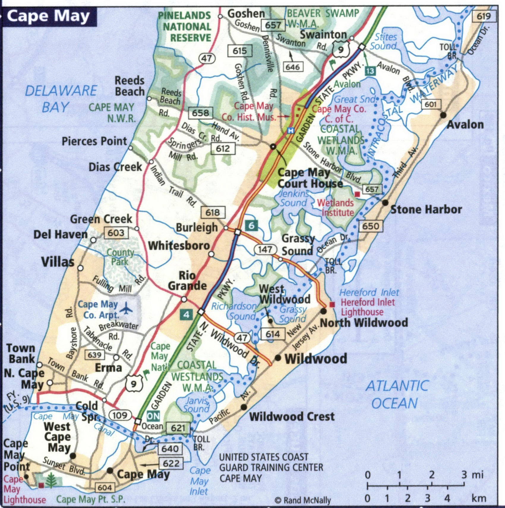 Map of Cape May
