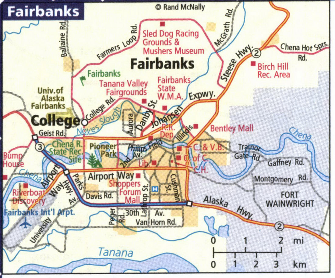 Map of Fairbanks