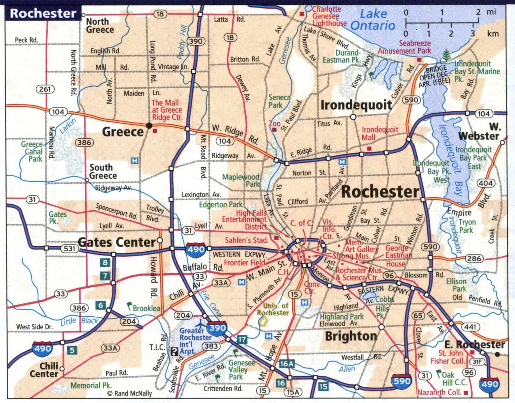 Map of Rochester