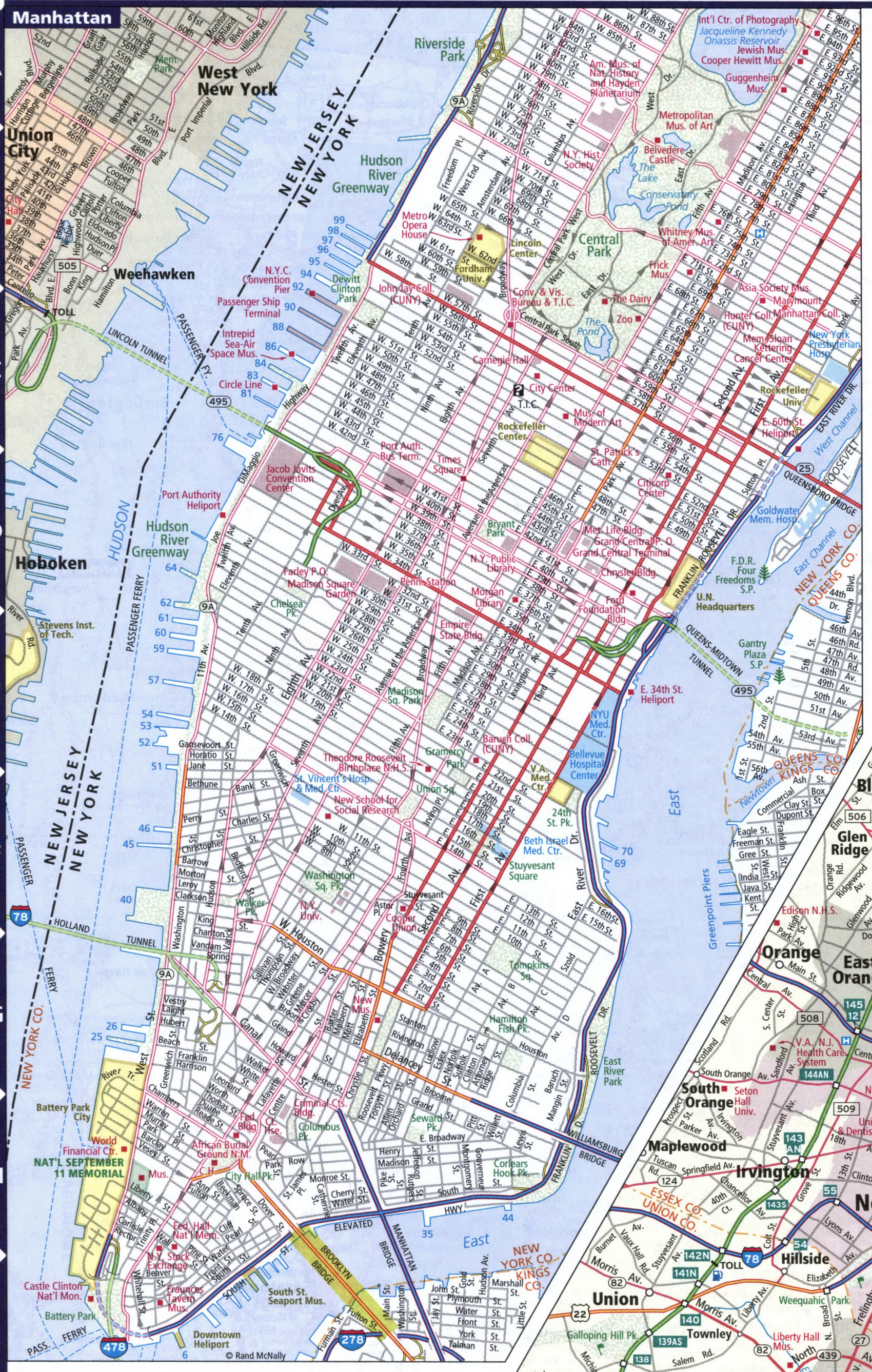 Map of Manhattan