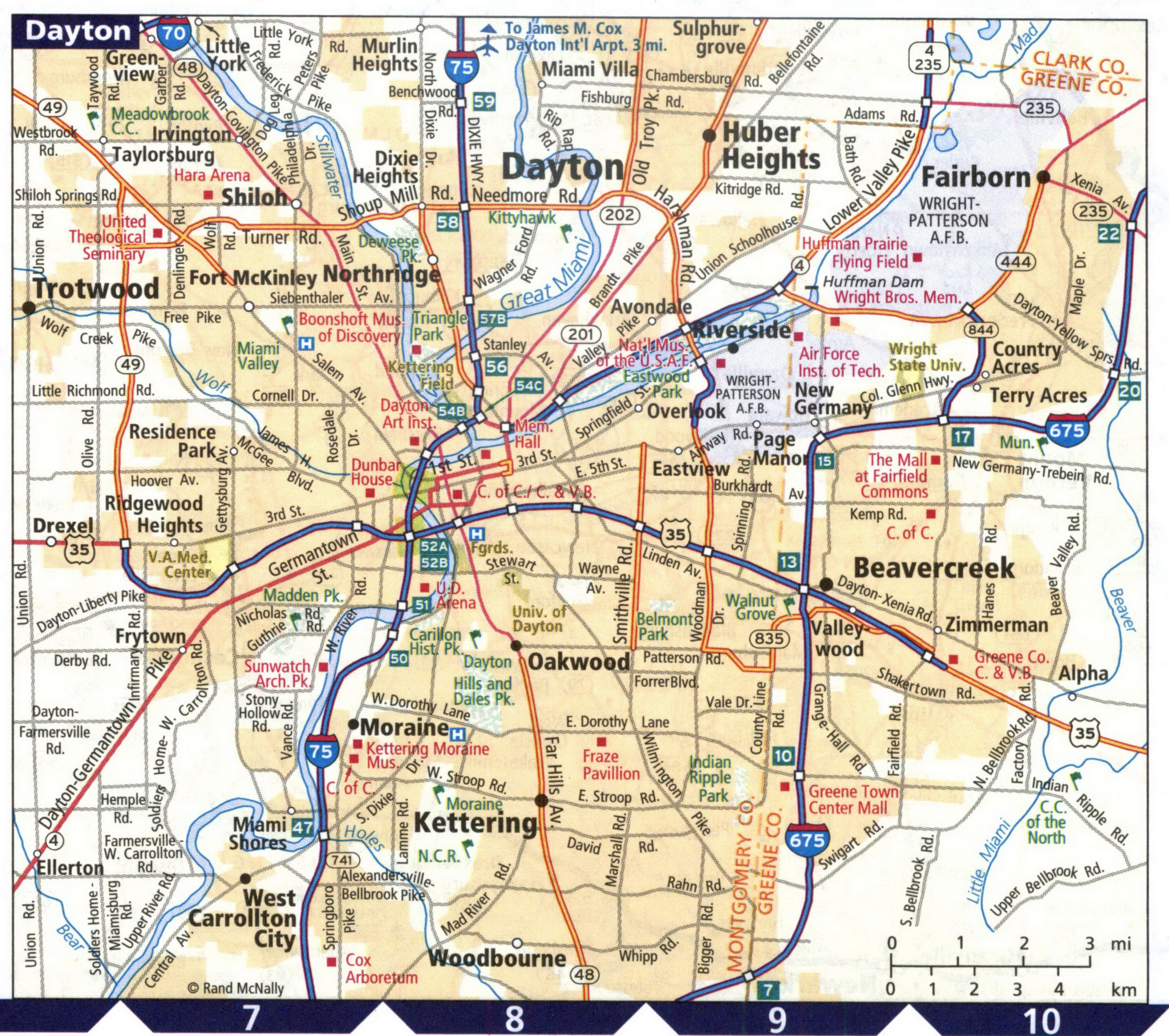 Map of Dayton