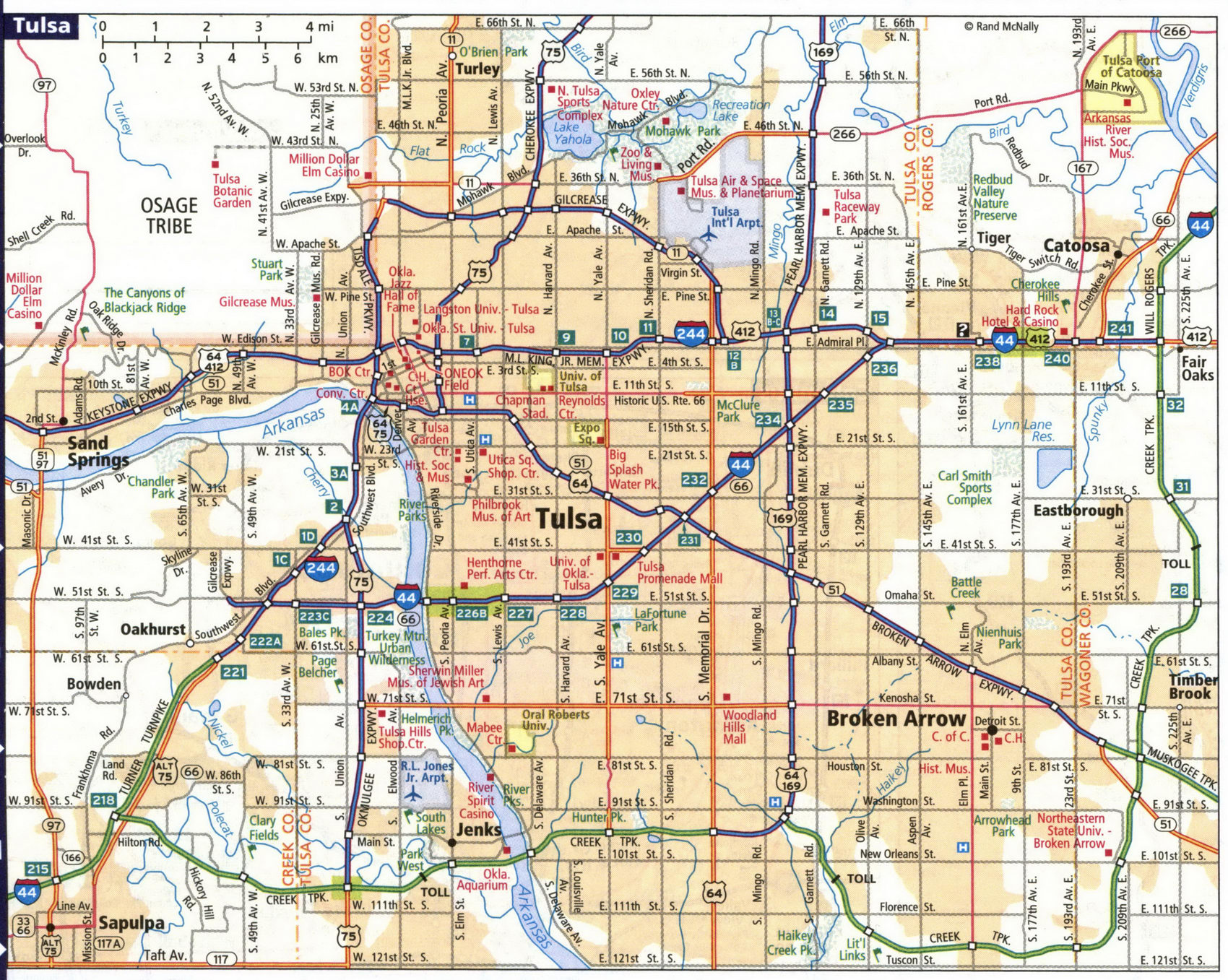 Map of Tulsa