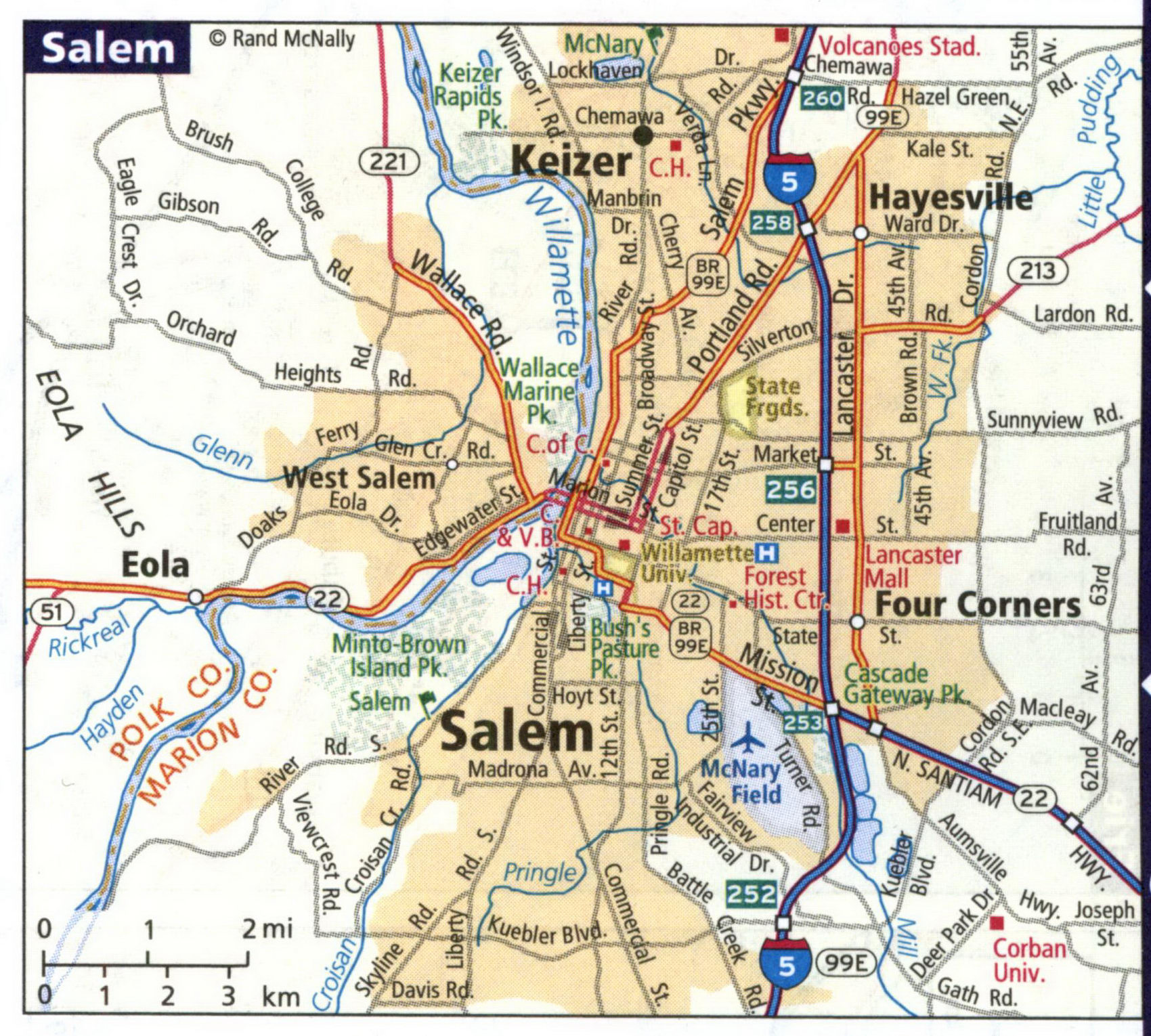 Map of Salem