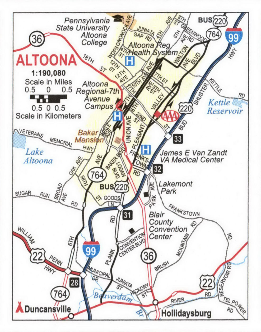 Map of Altoona