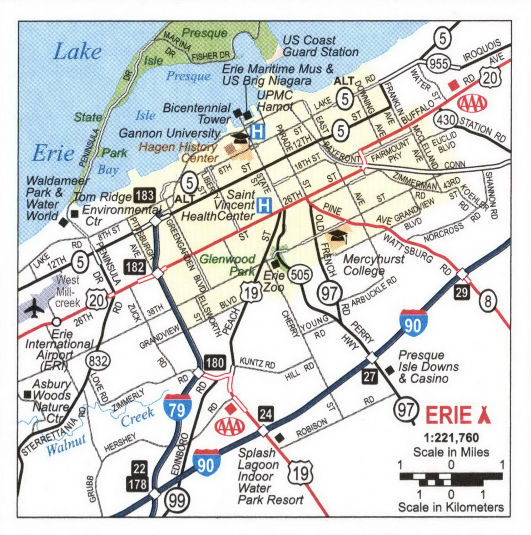 Map of Erie