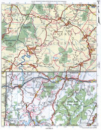 Map of Garrett CO MD and Somerset CO PA