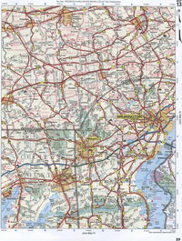 map of Chester County PA, New Castle County DE, Cecil County MD