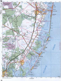 map of Ocean County, New Jersey