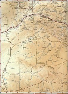 Detailed map of McKinley County, New Mexico, U.S.