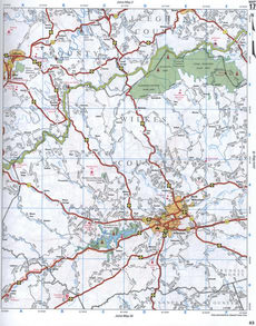 map of Wilkes CO NC and Alleghany CO NC