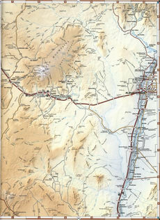 Detailed map of Sandoval County, New Mexico, U.S.