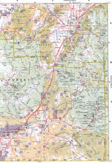 Topographic map of Southwestern Utah - Iron CO & Washington CO