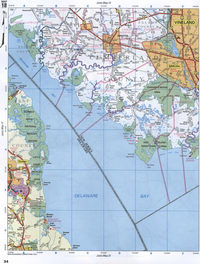map of  Cumberland County NJ and Kent County DE