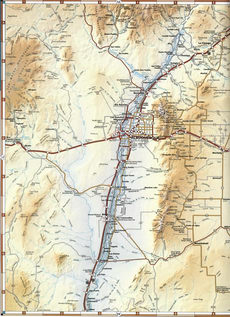 map of Valencia County, New Mexico, U.S.