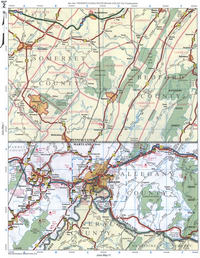 map of Allegany CO MD and Somerset CO PA