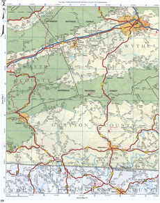 Detailed map of Aldeghany CO NC and Grayson CO VA