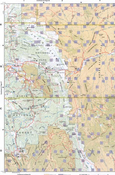 Large-scale topographic map of Southeast Utah - Wayne and Garfield counties