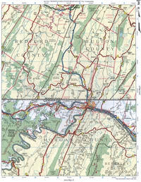 Map of Allegany and Washington Counties MD. Map of Bedford and Fulton Counties PA
