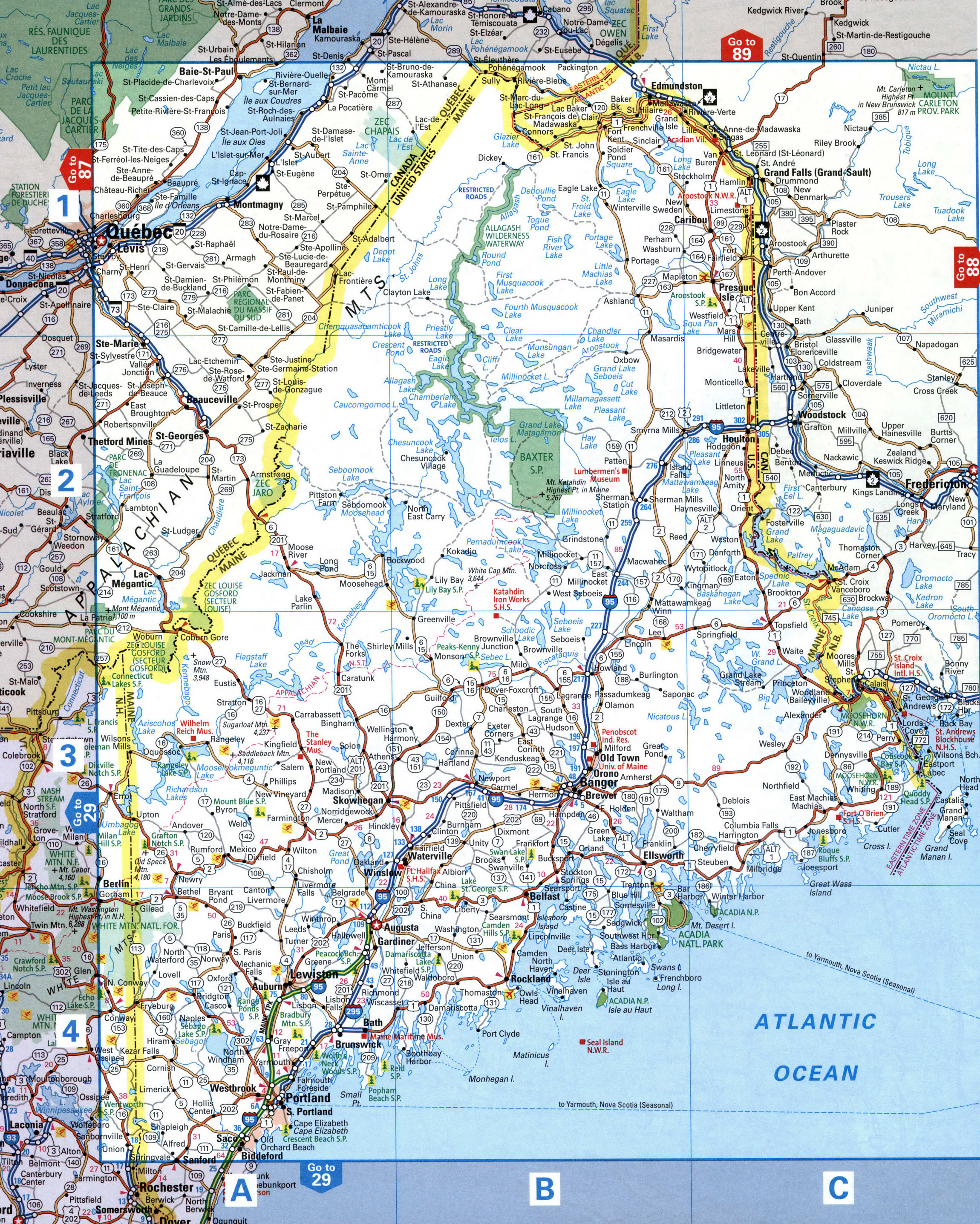  map of the Bangor and Portland area