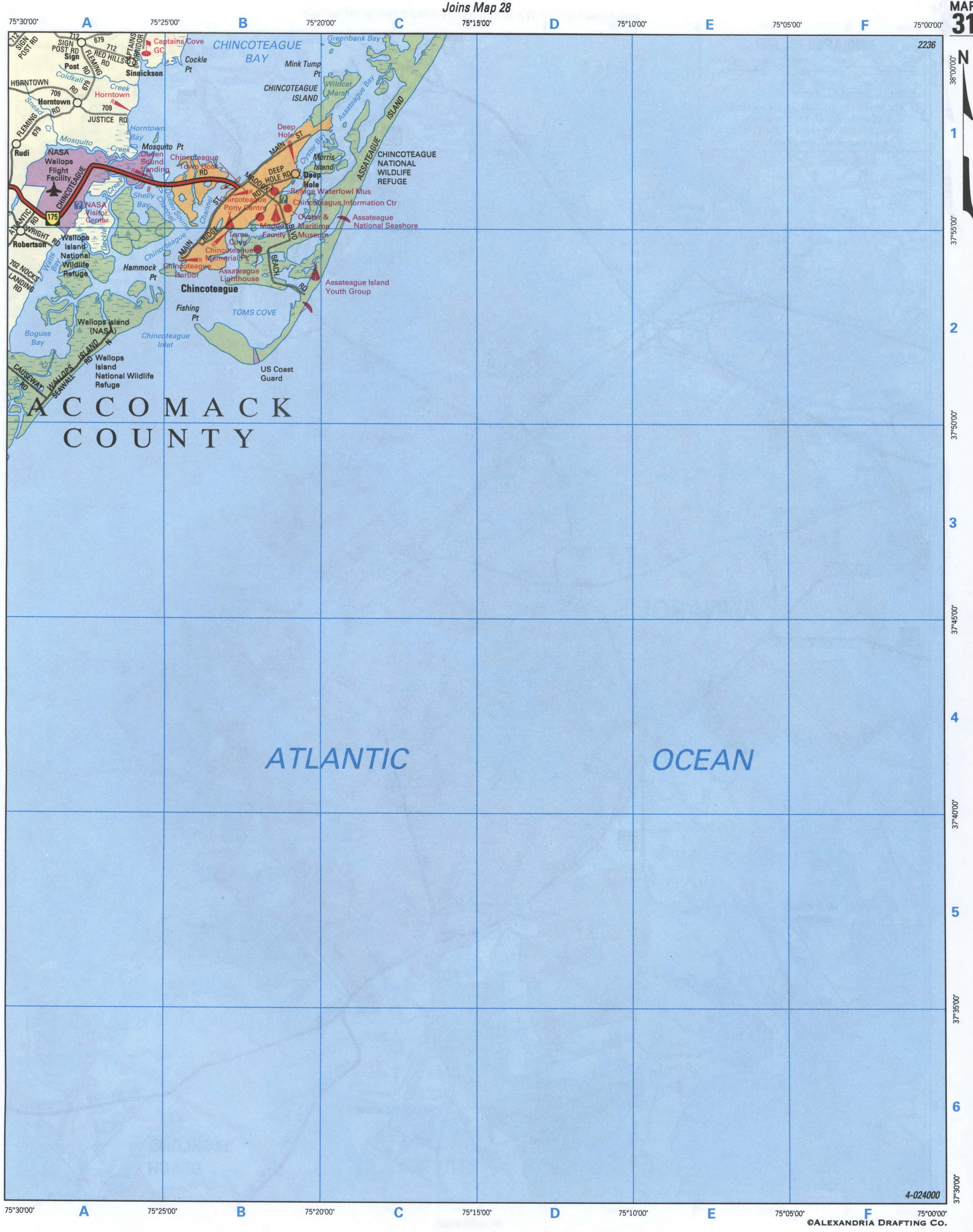 map of Accomack County