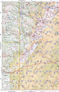 Map of Southeast Utah - Emery and Sanpete counties