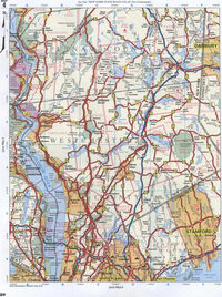 map of Putnam and Westchester Counties NY