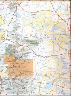 map of Lincoln County, New Mexico