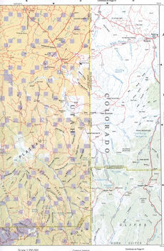 Map of Northeast Utah - Uintah county