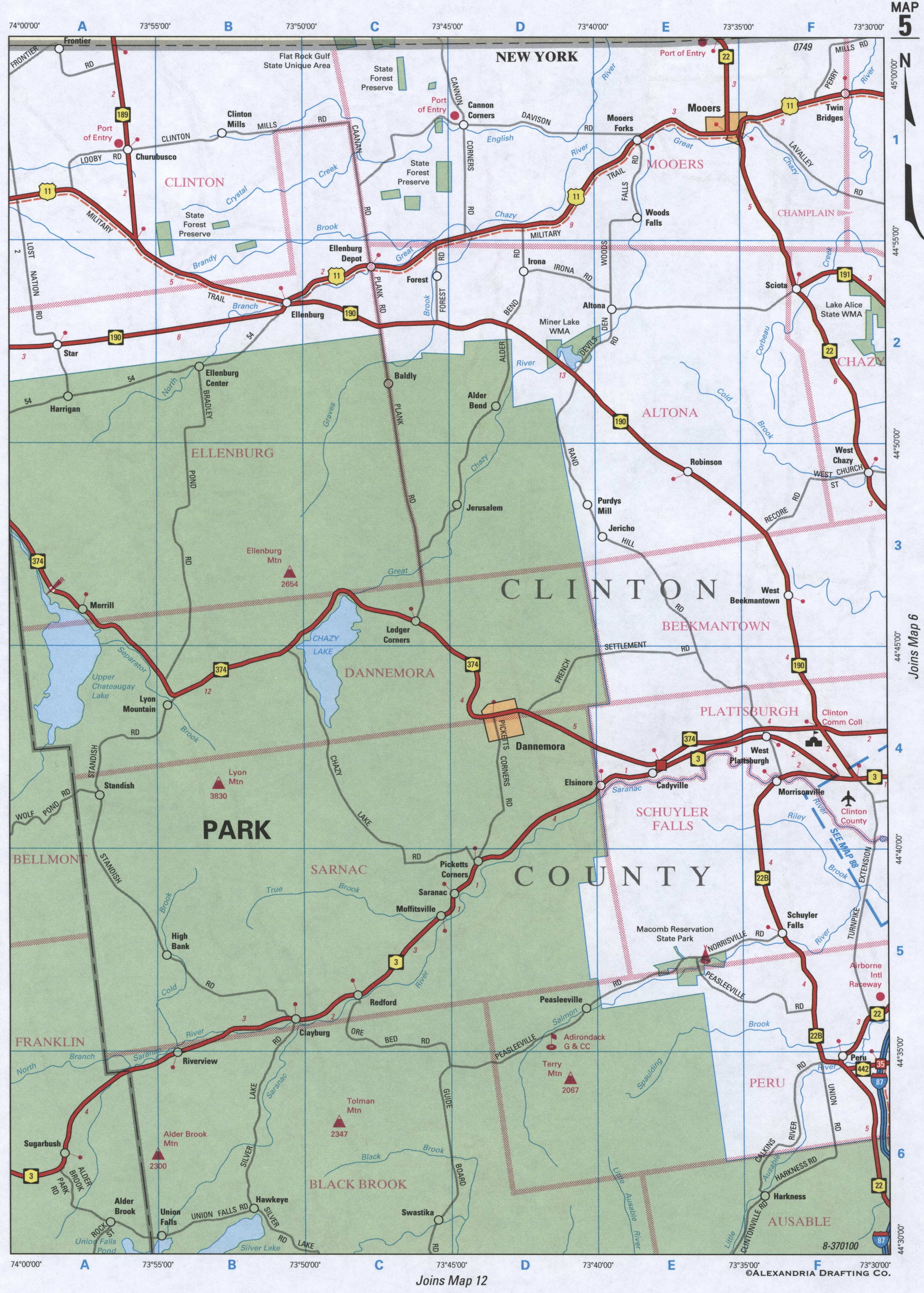 map of Clinton County