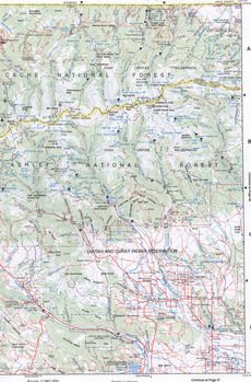 Map of Northeast Utah - Summit and Duchesne counties
