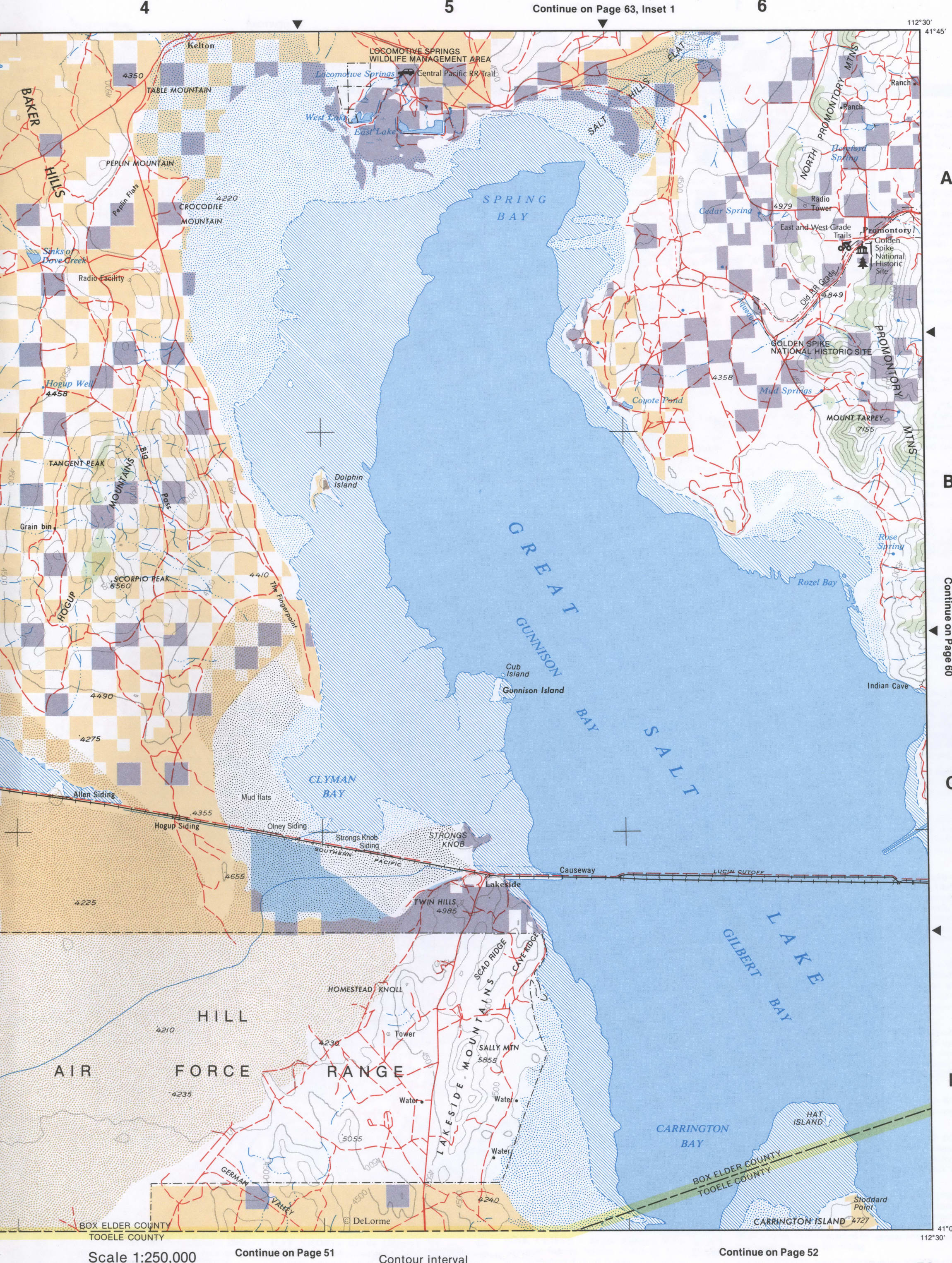 Map of Northwest Utah - Box Elder county