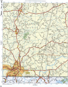 map of Caswell CO NC and Pittsylvania CO VA