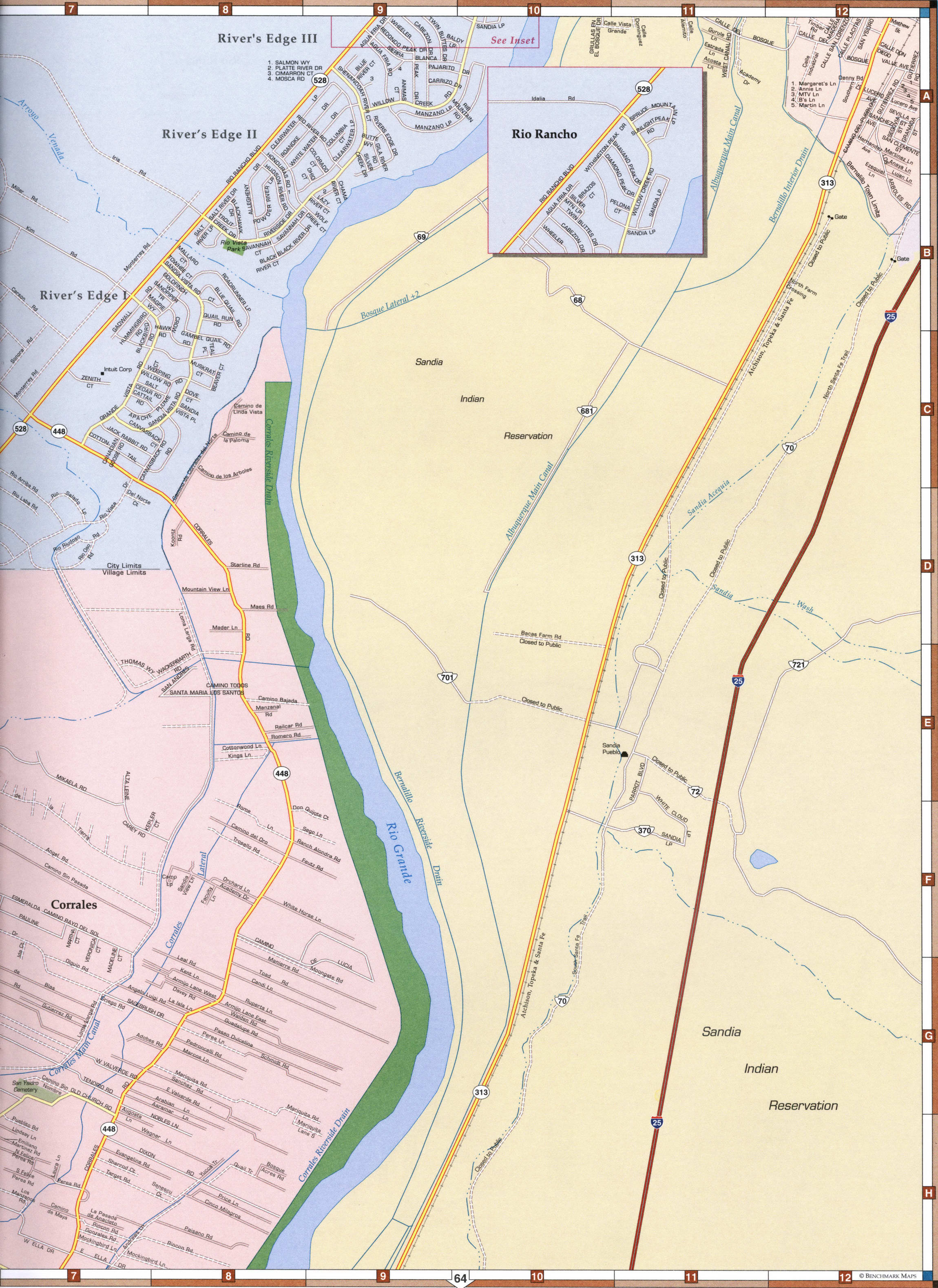 map Corales, River's Edge