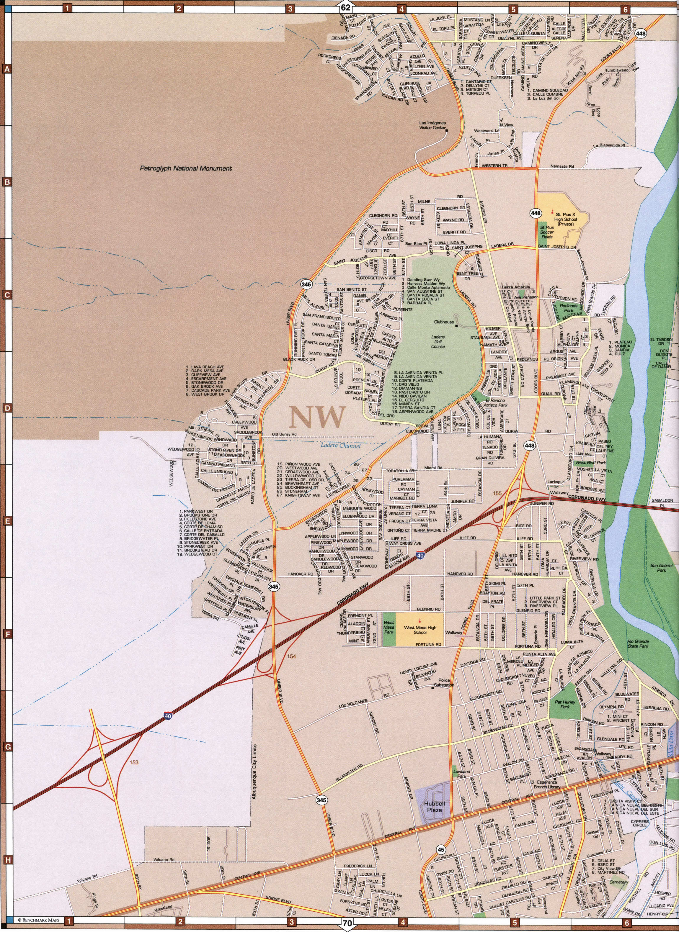 map of Albuquerque