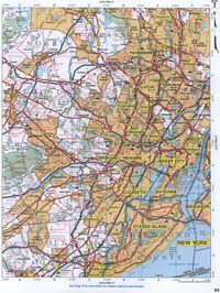 map of Passaic, Morris, Union, Middlesex, Essex counties New Jersey state 