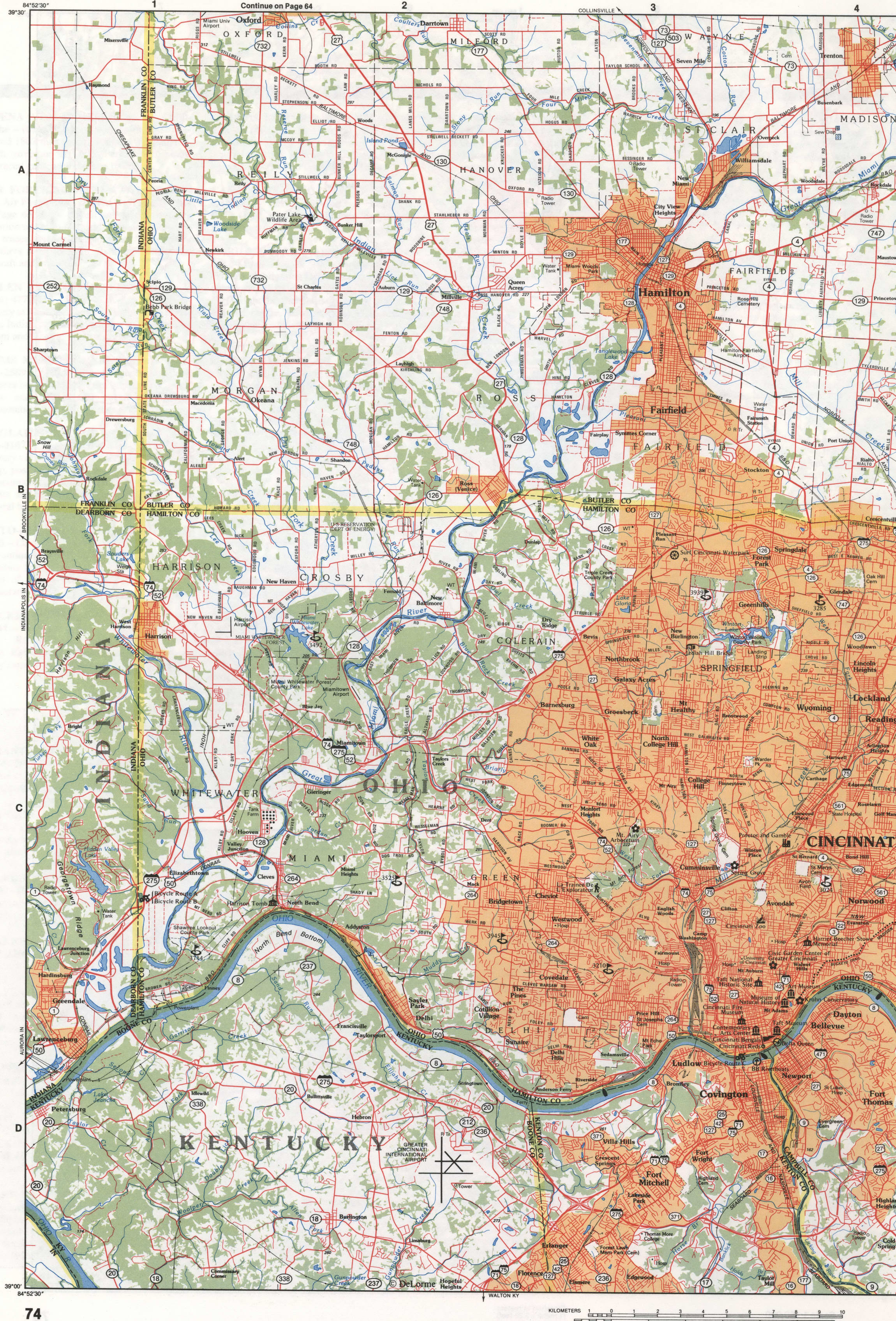 Southwestern Ohio - Butler and Hamilton counties