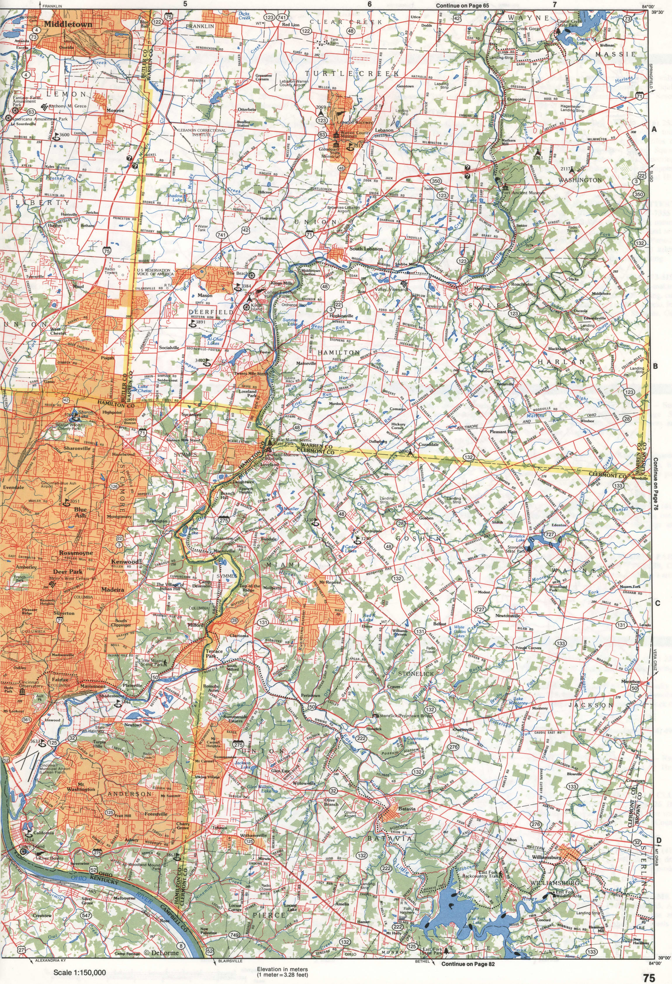 Southwestern Ohio - Warren and Clermon counties