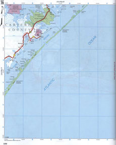 map of Carteret CO, North Carolina