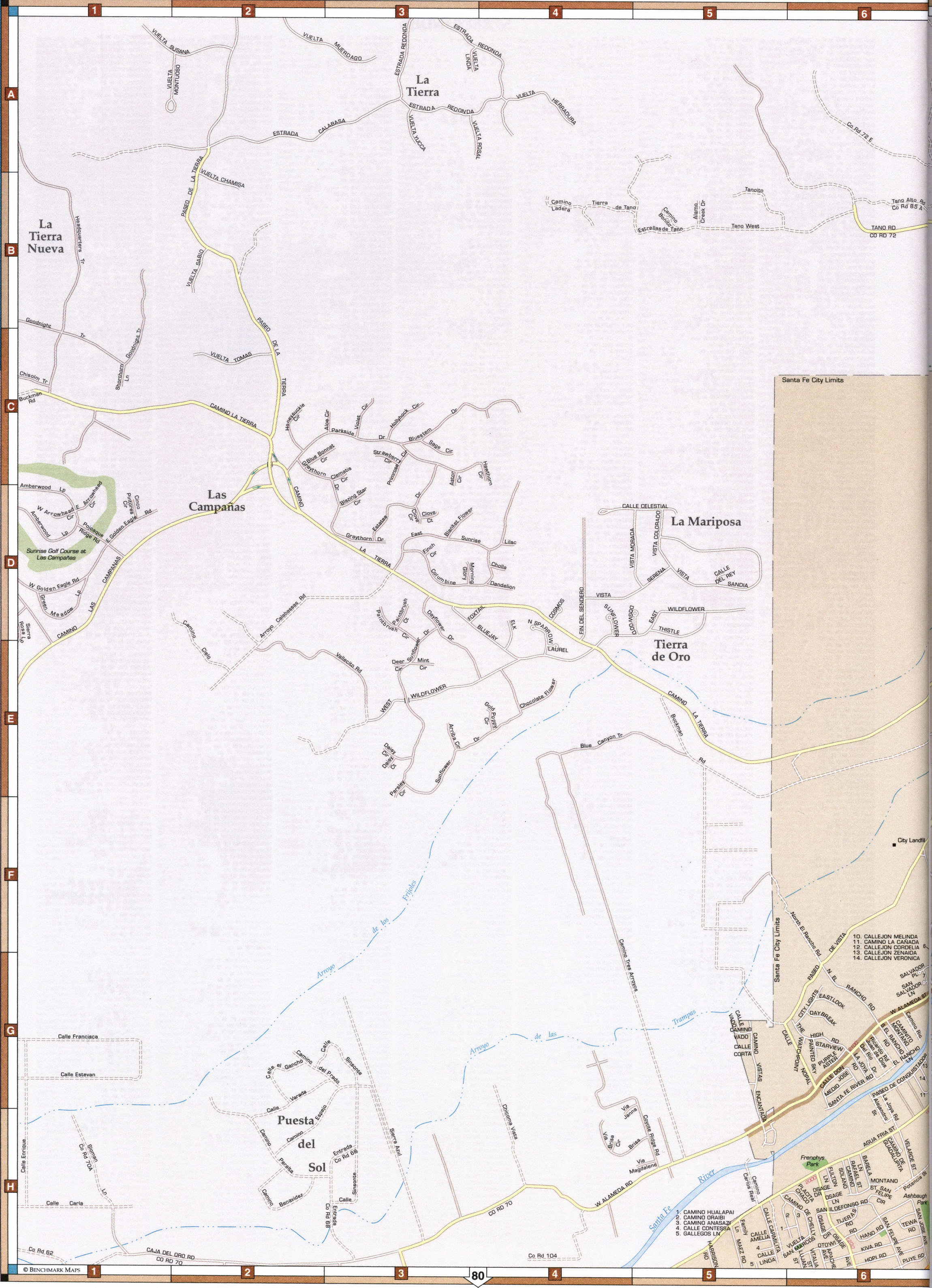 Map of La Mariposa, Tierra de Oro, La Tierra