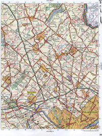map of Bucks and Montgomery Counties PA